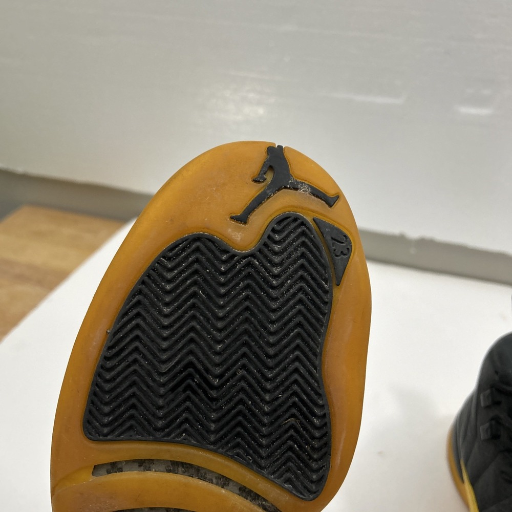 Nike Men 12 Air Jordan 12 XII Retro OG Black/University Gold 130690-070 SKU 3071 - Picture 8 of 9